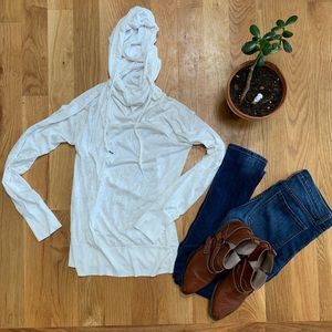 Urban Outfitters White Bird Pattern Hoodie